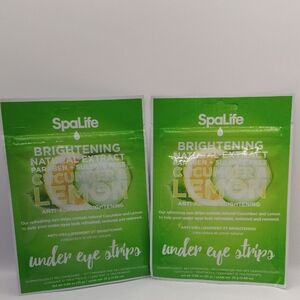 Spa Life Brightening Under Eye Strips Skincare Masks Beauty Bundle 2-Pack SEALED